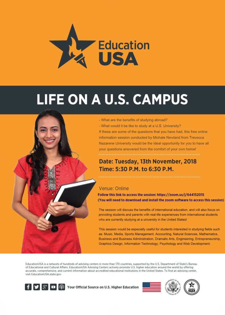 Life on a U.S. Campus Flyer